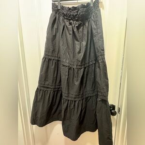 Anthropologie Black Maxi Skirt